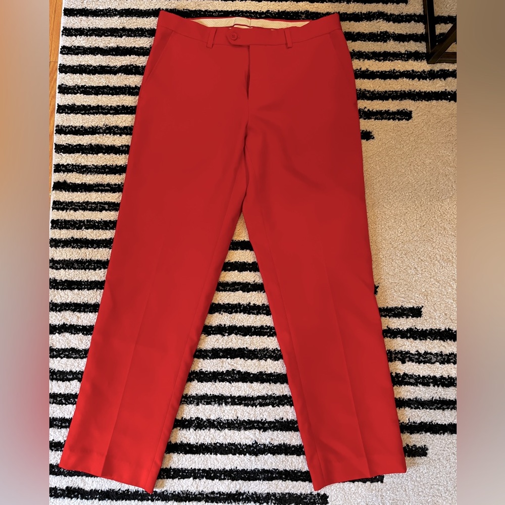 Men’s red opposuits slacks. Size 36. Gently worn. Smoke free home.